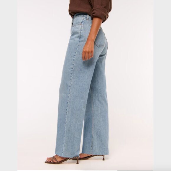 Abercrombie & Fitch Light Blue Flare Jeans - Picture 2 of 8